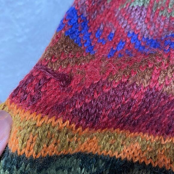 The Alpaca Connection Cardigan Sweater Jumper Colorful Aztec Western Artsy Sz XL - Picture 7 of 10